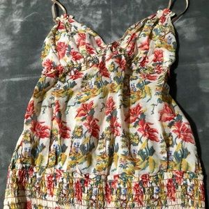 Cotton & silk cami